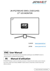 JAPANNEXT JN-IPS2700UHD Manuel D'utilisation