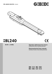 Bandini Industrie GiBiDi BL240 Instructions Pour L'installation