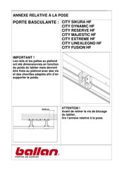 ballan CITY FUSION HF Instructions D'installation