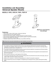 PEERLESS PSP5 Installation Et Assemblage