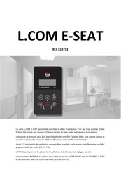 Seat L.COM E-SEAT Manuel D'instructions