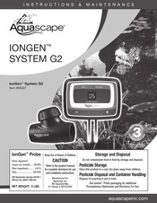 AquaScape IonGen System G2 Mode D'emploi