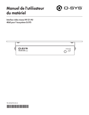 Q-SYS NV-21-HU Manuel De L'utilisateur