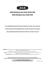 AGA AG1M251730 Instructions