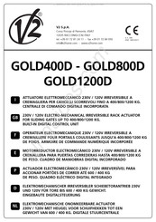 V2 GOLD800D Mode D'emploi