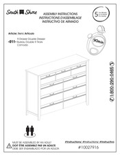 South Shore 011 Dresser Instructions D'assemblage
