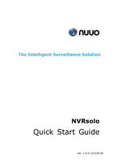 NUUO NVRsolo Guide De Démarrage Rapide