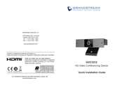 Grandstream GVC3212 Guide D'installation Rapide