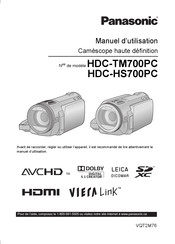 Panasonic HDC-HS700PC Manuel D'utilisation