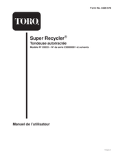 Toro Super Recycler 20033 Manuel De L'utilisateur