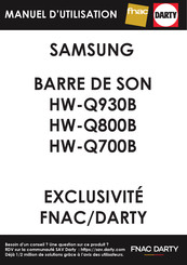 Samsung HW-Q800B Manuel D'utilisation