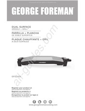 George Foreman GFG240X Manuel D'instructions