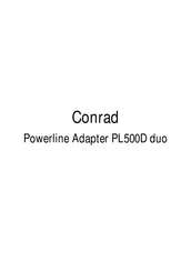 Conrad Powerline PL500D duo Mode D'emploi