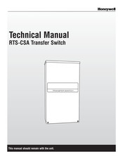 Honeywell RTS-CSA Manuel Technique