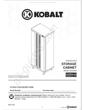 Kobalt 0019818 Manuel D'instructions