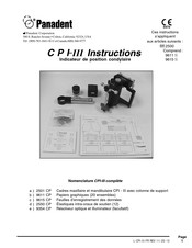 Panadent CPI-III Instructions