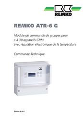 REMKO ATR-6 G Manuel De Commande