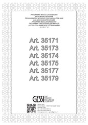 Gessi 35179 Instructions D'installation