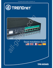 TRENDnet TPE-80WS Guide D'installation Rapide