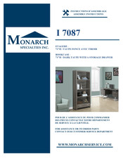 Monarch Specialties I 7087 Instructions D'assemblage