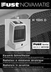 Fust NOVAMATIC H 1595 O Mode D'emploi