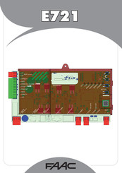 FAAC E721 Manuel D'instructions