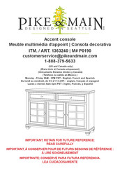 Pike & Main 1363240 Instructions D'assemblage