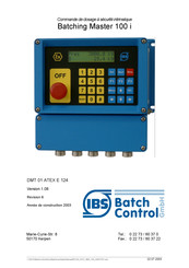 IBS BatchControl Batching Master 100 i Manuel D'instructions