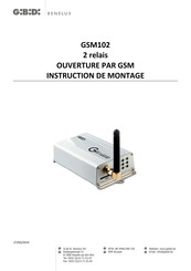 GiBiDi GSM102 Instructions De Montage