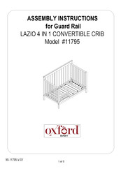 OXFORD BABY LAZIO 4 IN 1 Instructions D'assemblage