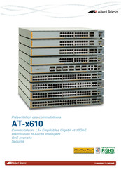 Allied Telesis AT-x610-48Ts/XPOE plus Guide De Présentation