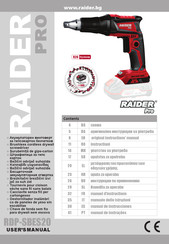 Raider Pro RDP-SBES20 Manuel D'instructions D'origine