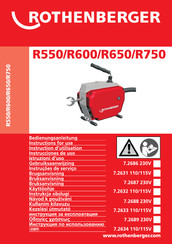 Rothenberger R550 Instructions D'utilisation