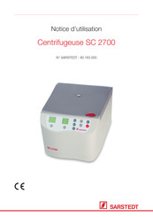 Sarstedt SC 2700 Notice D'utilisation