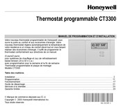 Honeywell CT3300 Manuel De Programmation