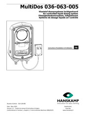 Hanskamp MultiDos 036-063-005 Instructions D'installation Et D'utilisation