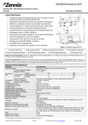 Zennio DALIBOX Broadcast 4CH Document Technique