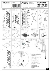 Caimi Brevetti SOCRATE 555/L0 Serie Instructions D'assemblage