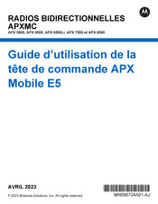 Motorola Solutions APX 6500Li Guide D'utilisation