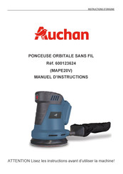 Auchan 600123624 Manuel D'instructions