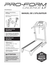 Pro-Form CADENCE LT Manuel De L'utilisateur