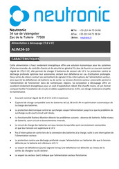 neutronic ALIM24-10 Mode D'emploi