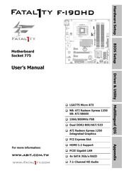 Abit Fatal1ty F-I90HD Guide D'installation Rapide