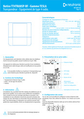 Neutronic TESLA TT4TRANSP-RF Notice