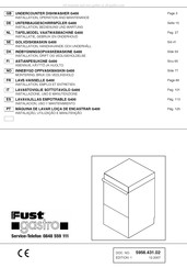 Fust Gastro LS 5/1-WT4 Instructions Pour L'installation, Emploi Et Entretien