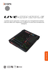 ICON ProAudio Live Console Mode D'emploi