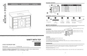 Allen + Roth Whitney LWS48DVAG Instructions De Montage