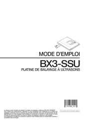 Olympus Evident BX3-SSU Mode D'emploi