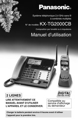 Panasonic KX-TG2000CB Manuel D'utilisation