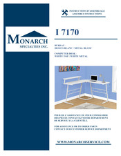 Monarch Specialties I 7170 Instructions D'assemblage